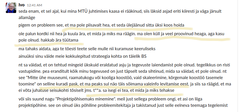 Ivo sõim juhatuse aadressil 2019