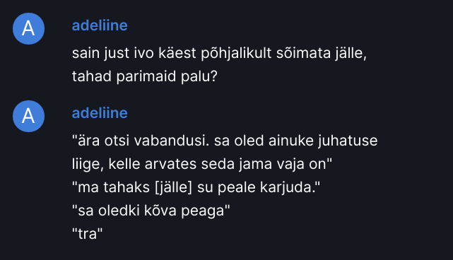 Personalijuht Teele Vaalma kurdab Ivo sõimu üle augustis 2020