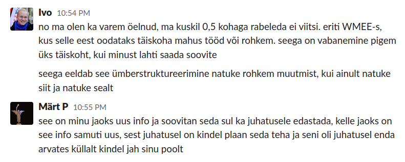 Ivo pole nõus poole kohaga