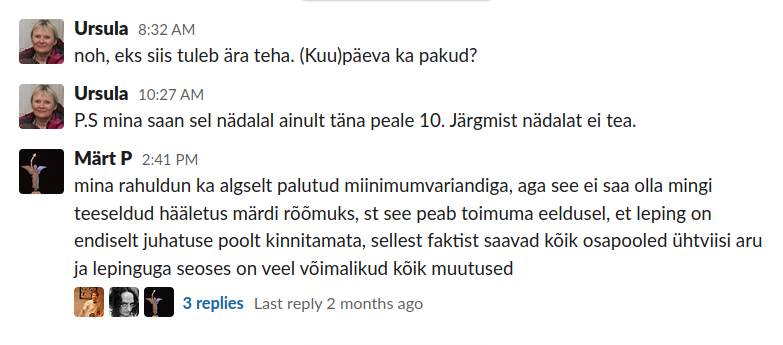 Ursula palub kuupäeva, Märt lubab rahulduda ka ajaga lepingu täiendamiseks, Eva süüdistab santaažis