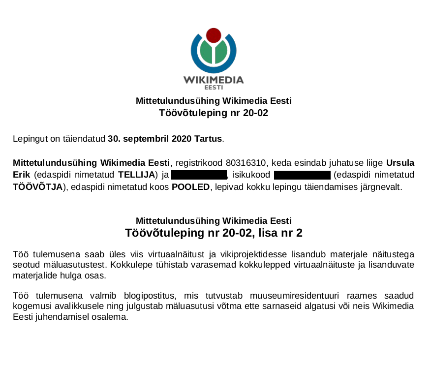 Lepingu reaalsusega kooskõlla viimise katse